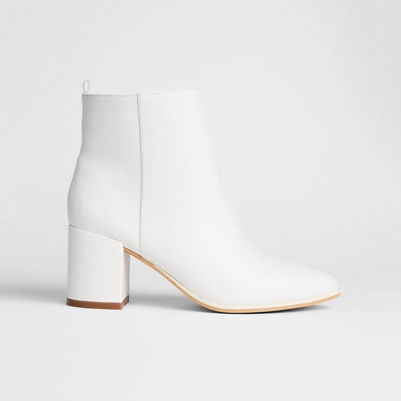 60s style white boots